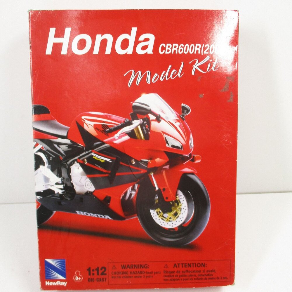 Honda Motorcycle CBR600R (2006) NewRay Model kit 1:12 Die-Cast Original Box